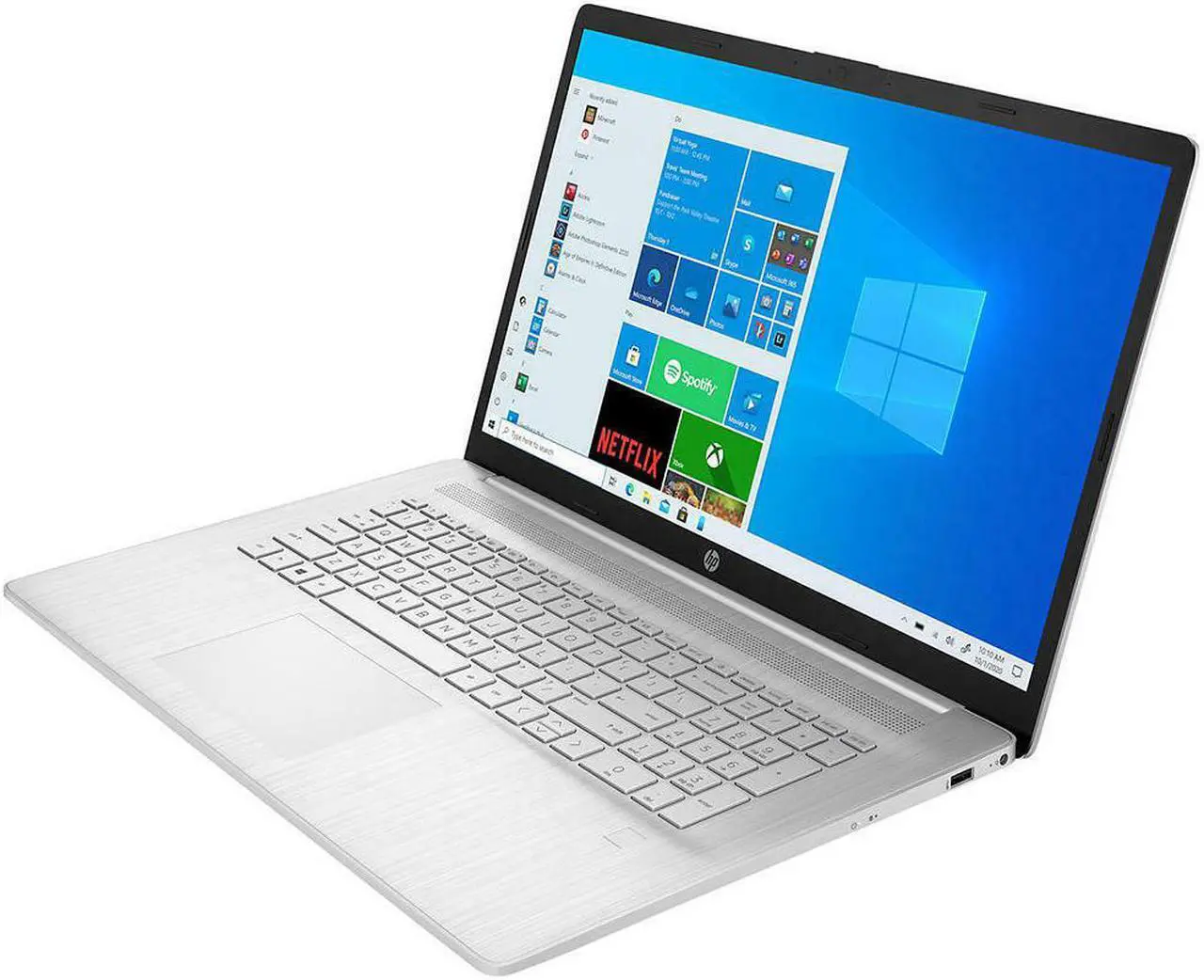 Alt view image 3 of 4 - HP 17.3" Touch 17-cp0056nr AMD Ryzen 3 3250u,  8GB DDR4, 256GB SSD, AMD Radeon Graphics, Webcam, Bluetooth, Windows 10 Home,  Silver
