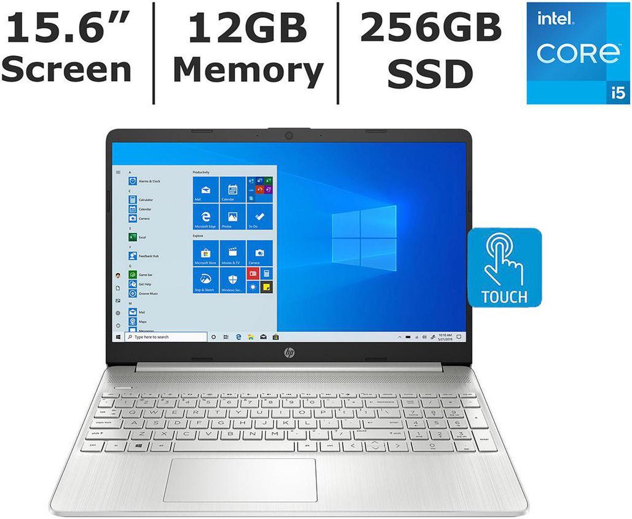Main image of HP Pavilion 15-DY2056MS 15.6" Touch Screen, 12GB Memory, 256GB SSD, Intel Core i5-1135G7 X4 2.4GHz, SD Media Card Reader, Win10, Natural Silver
