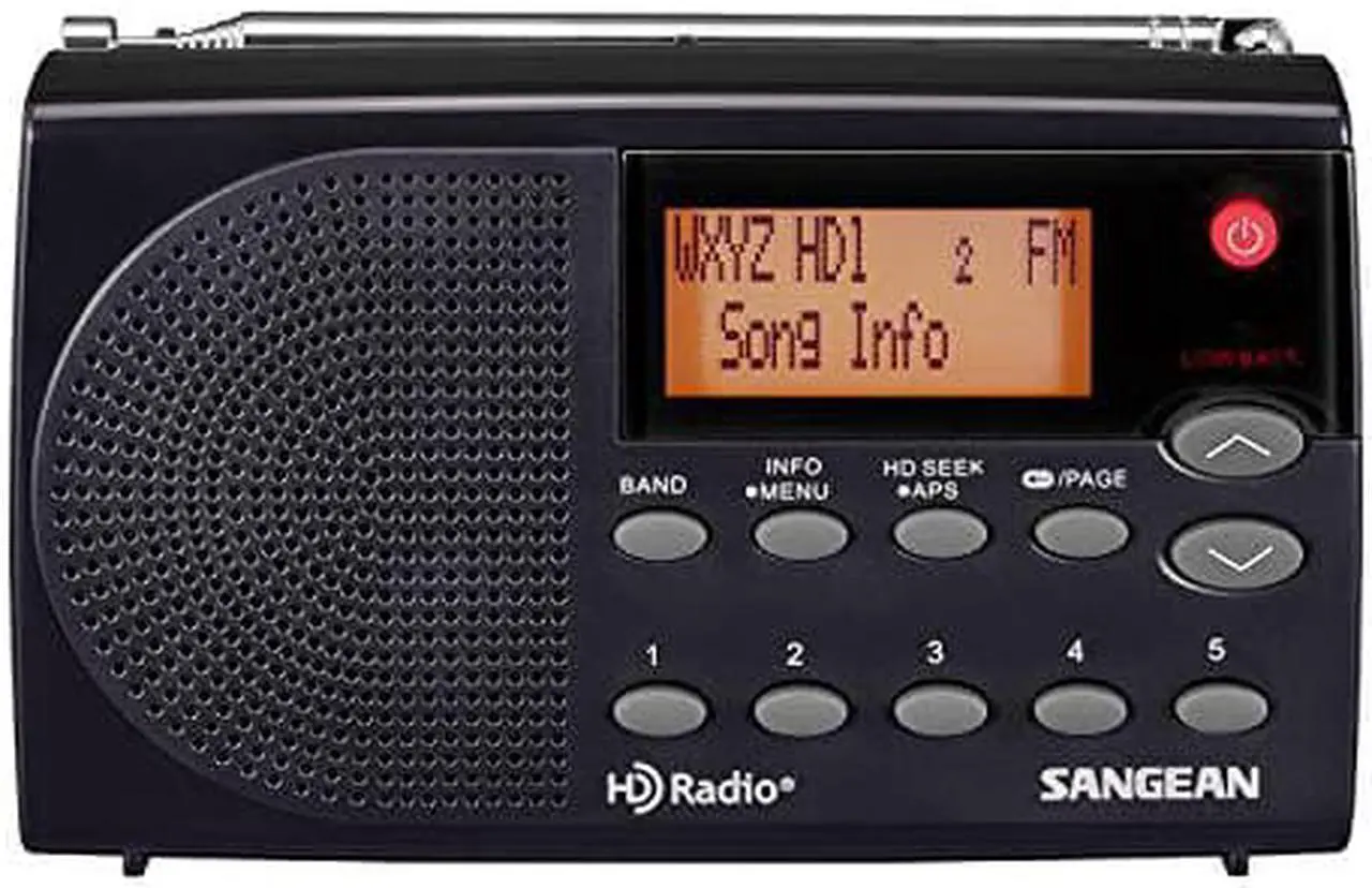 Alt view image 9 of 13 - Sangean(R) HDR-14 HD Radio(TM)/FM Stereo/AM Portable Radio