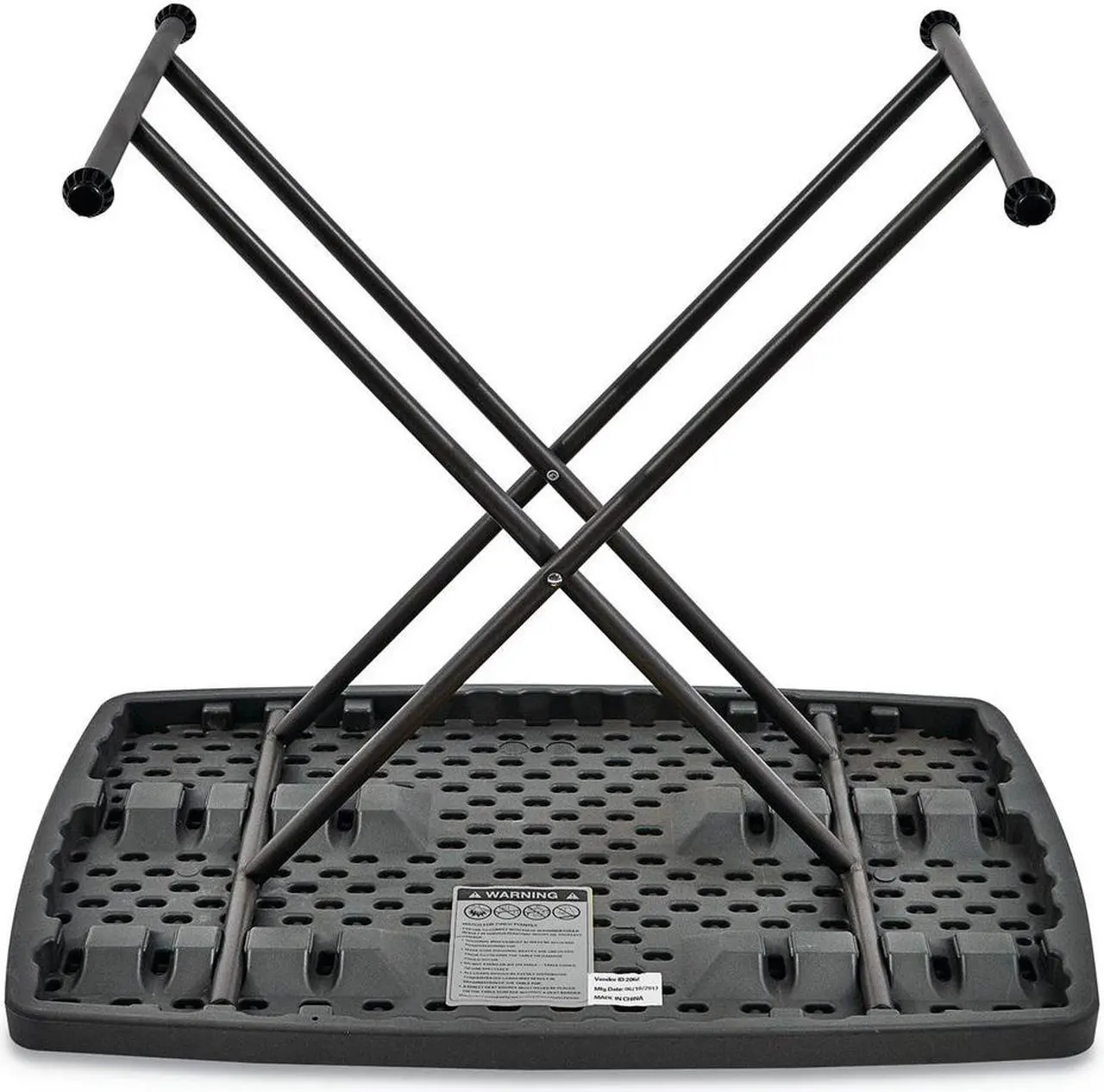 Alt view image 4 of 10 - Iceberg - 65491 - Iceberg IndestrucTable TOO Personal Folding Table - Rectangle Top - X-shaped Base - 30 Table Top