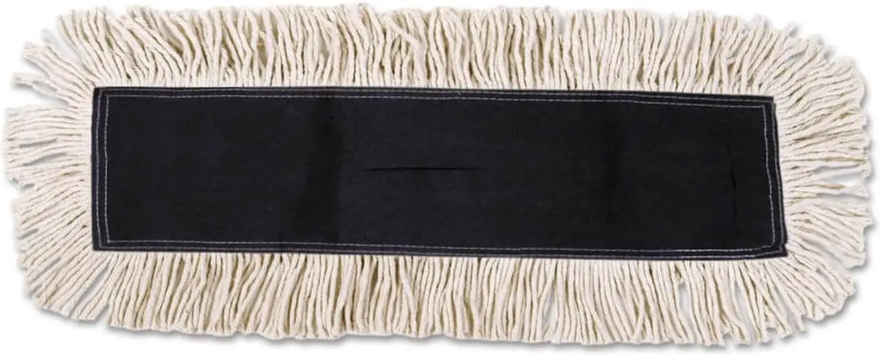 Alt view image 4 of 7 - Boardwalk BWK1624 Disposable Dust Mop Head, Cotton/Synthetic, 24W X 5D, White