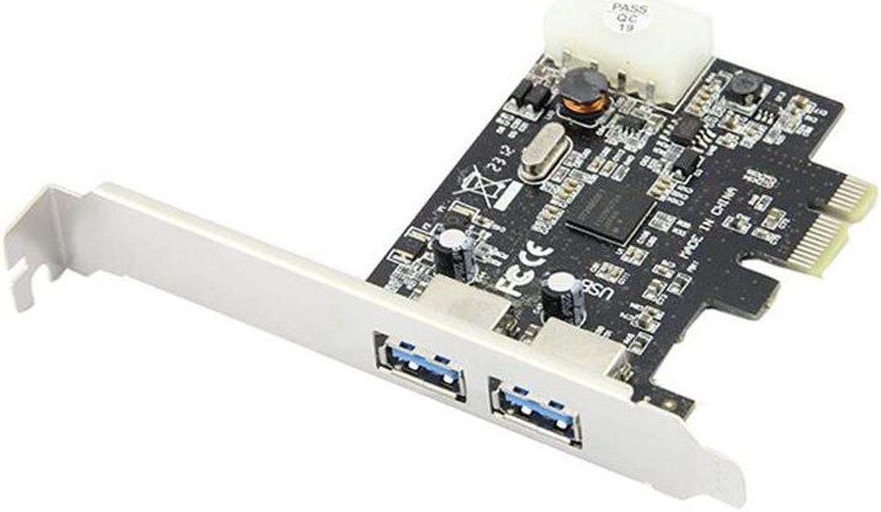 2 ports USB 3.0 PCI-e Controller Card  + PCIe Low Profile Bracket PCI Express to USB3.0 Converter Adapter NEC chipset