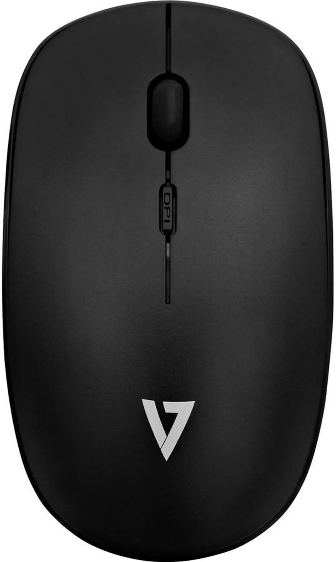 Alt view image 3 of 11 - V7 MW200-1E Black 4 Buttons Tilt Wheel RF Wireless Optical 1600 dpi Low Profile Mouse