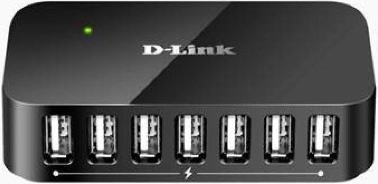 Alt view image 2 of 3 - D-Link DUB-H7/B 7-Port USB 2.0 Hub