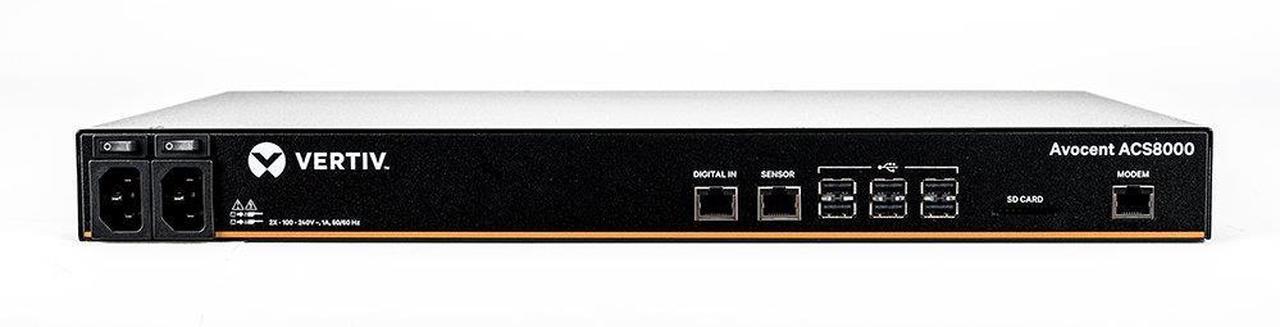 Main image of Avocent ACS Advanced Console Server ACS8008MDAC-400 - Console server - 8 ports - GigE, RS-232 - 1U