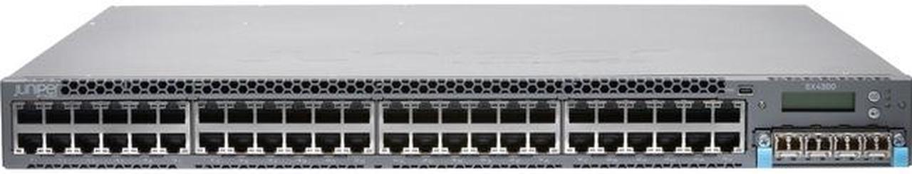 Juniper Networks - EX4300-48T-DC - Juniper EX4300-48T Ethernet Switch - 48 Ports - Manageable - 3 Layer Supported - 1U