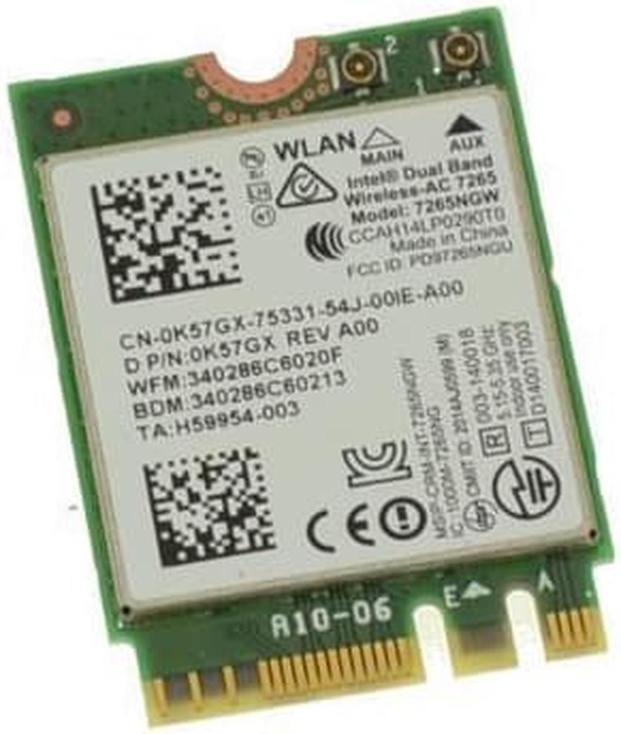 Alt view image 9 of 11 - DELL INSPIRON 17-7746 17.3" Bluetooth WIFI Wireless Card 7265NGW K57GX