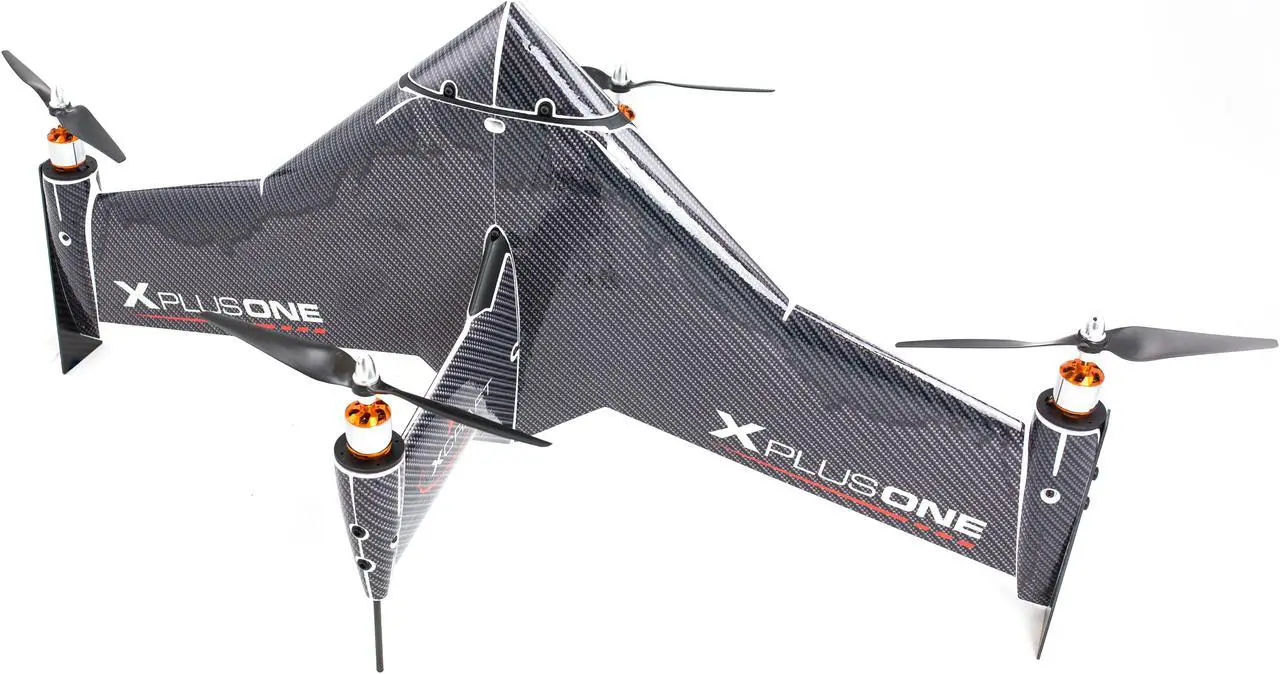 Main image of Xcraft Carbon Skinned X PlusOne Platinum Quadcopter with FPV AT2-XP1-003-CB - Grey