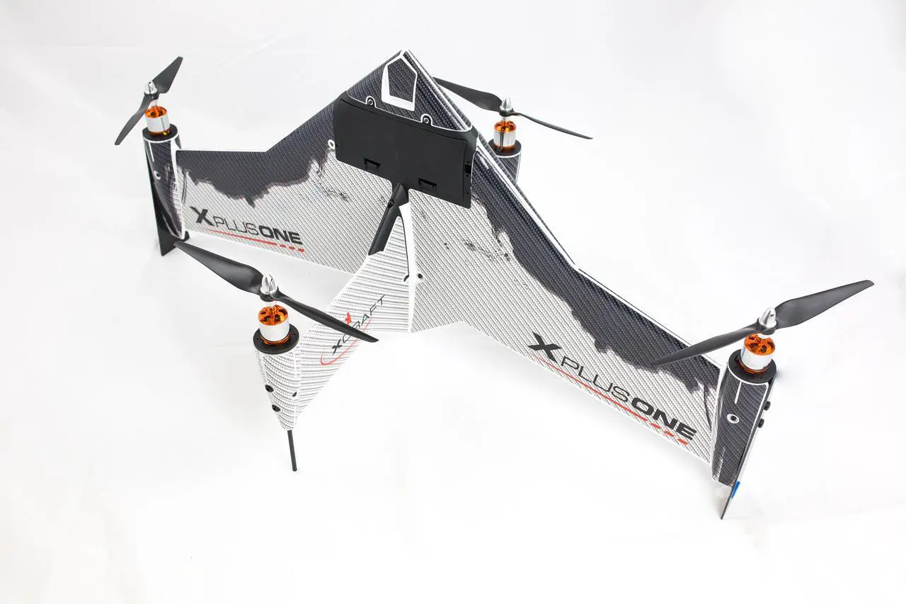 Alt view image 5 of 6 - Xcraft Carbon Skinned X PlusOne Platinum Quadcopter with FPV AT2-XP1-003-CB - Grey