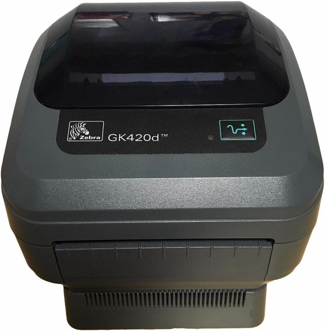 Zebra GK420D Label Thermal Printer, Ethernet & USB, Power Supply, USB Cable