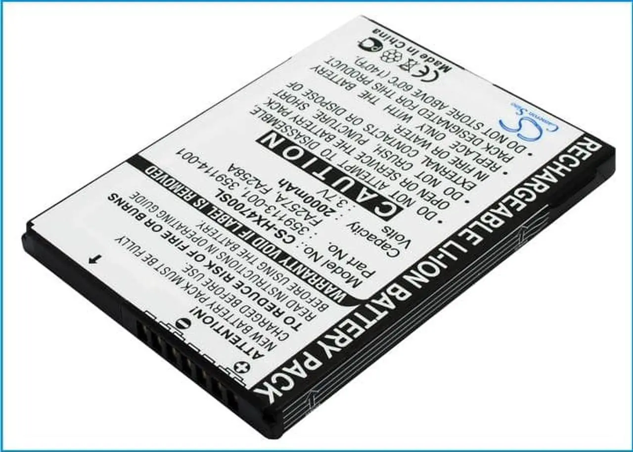 Alt view image 3 of 9 - Battery for HP iPAQ HX4700, iPAQ HX4715, iPAQ HX4705, iPAQ HX4800
