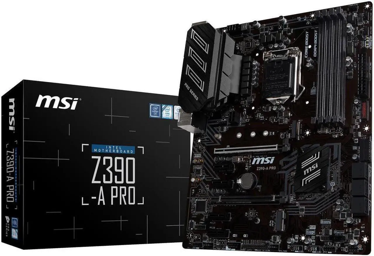 Alt view image 4 of 19 - [OB-NA] MSI Z390-A PRO LGA 1151 (300 Series) Intel Z390 SATA 6Gb/s ATX Intel Mobo