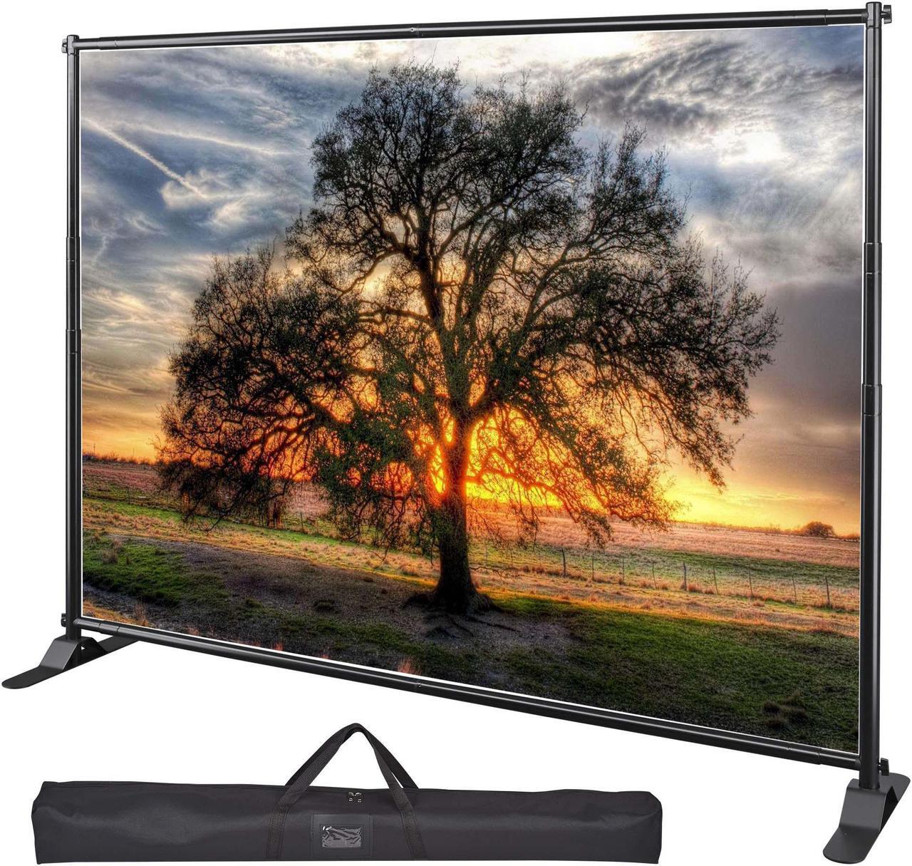Main image of Large Tube 8x10 Step and Repeat Backdrop Telescopic Banner Stand Adjustable