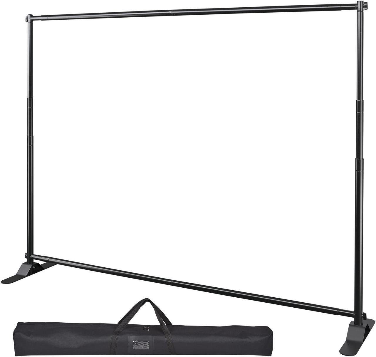 Alt view image 2 of 7 - Large Tube 8x10 Step and Repeat Backdrop Telescopic Banner Stand Adjustable
