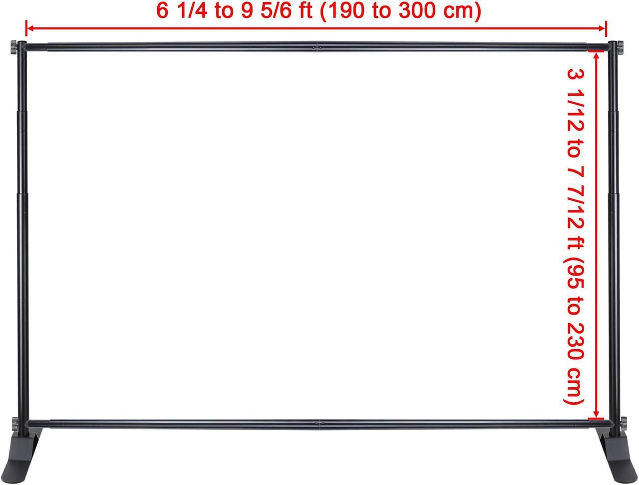 Alt view image 4 of 7 - Large Tube 8x10 Step and Repeat Backdrop Telescopic Banner Stand Adjustable