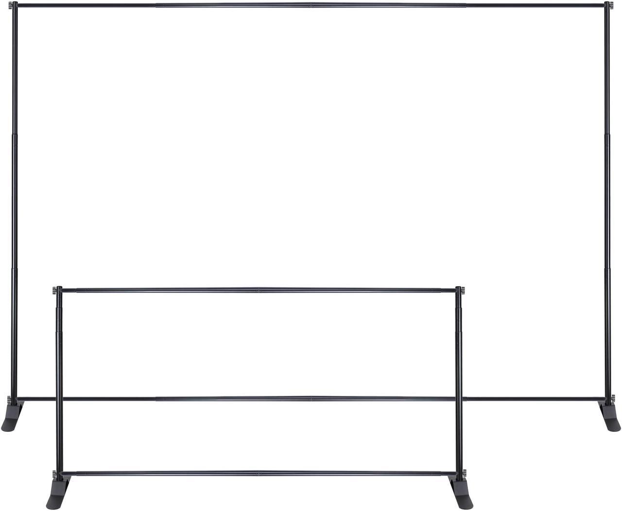 Alt view image 5 of 7 - Large Tube 8x10 Step and Repeat Backdrop Telescopic Banner Stand Adjustable