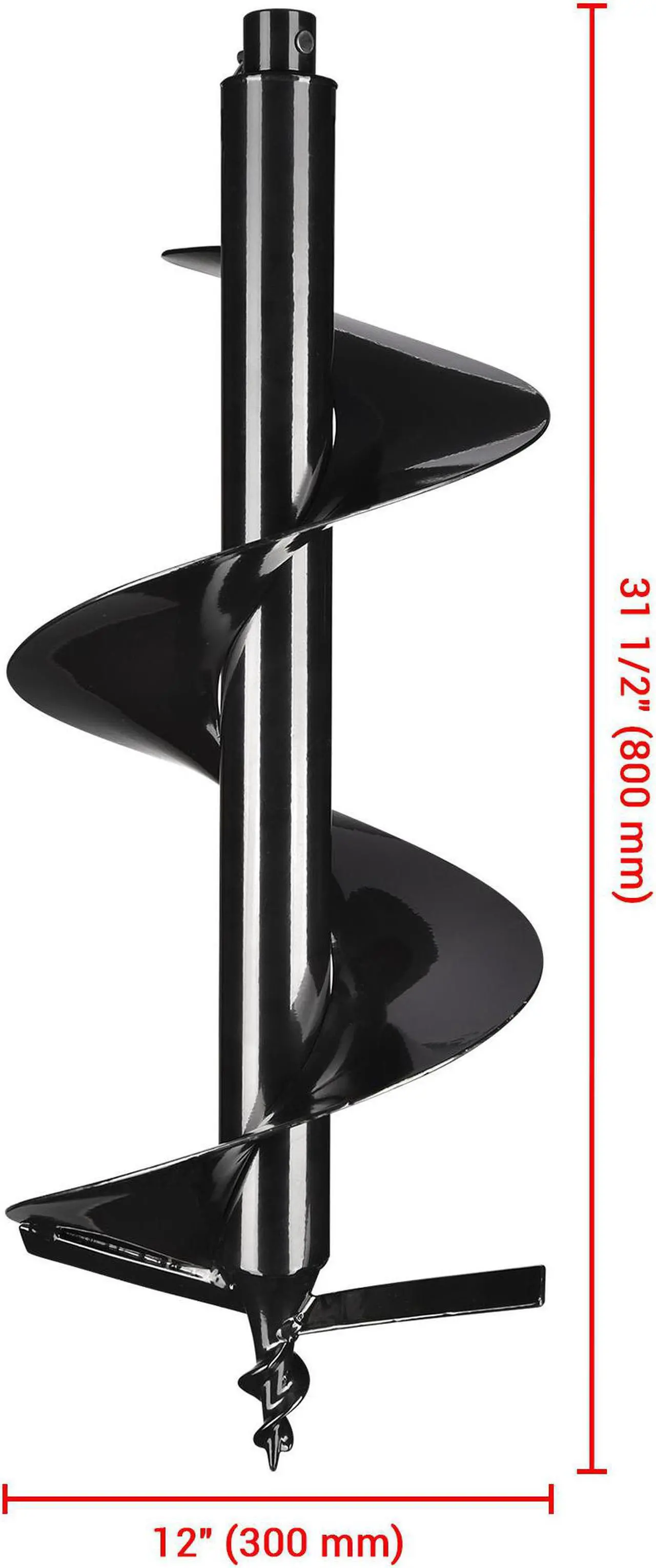 Alt view image 4 of 6 - Yescom 12" Earth Auger Bit Bulb Planter Tool Planting Flower Fence Post Garden Spiral Hole Gardening Project