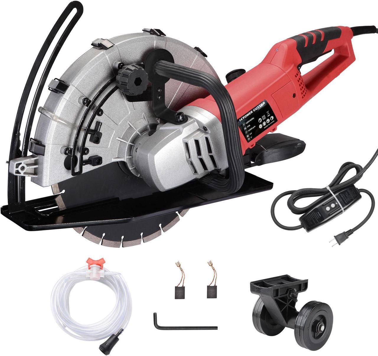 Yescom 14" Electric Concrete Saw Disc Cutter Wet Dry Circular Blade for Granite Stone