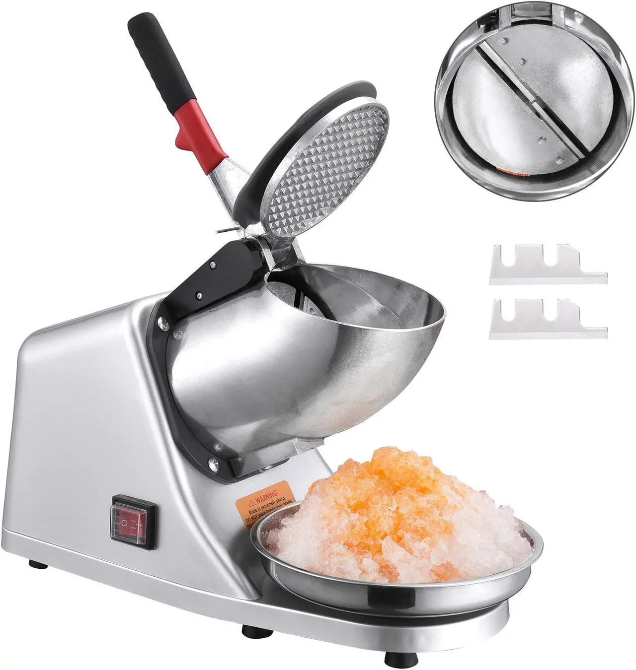 Main image of Ice Shaver Machine Snow Cone Maker Shaved Icee 143 lbs Electric Crusher Shaving