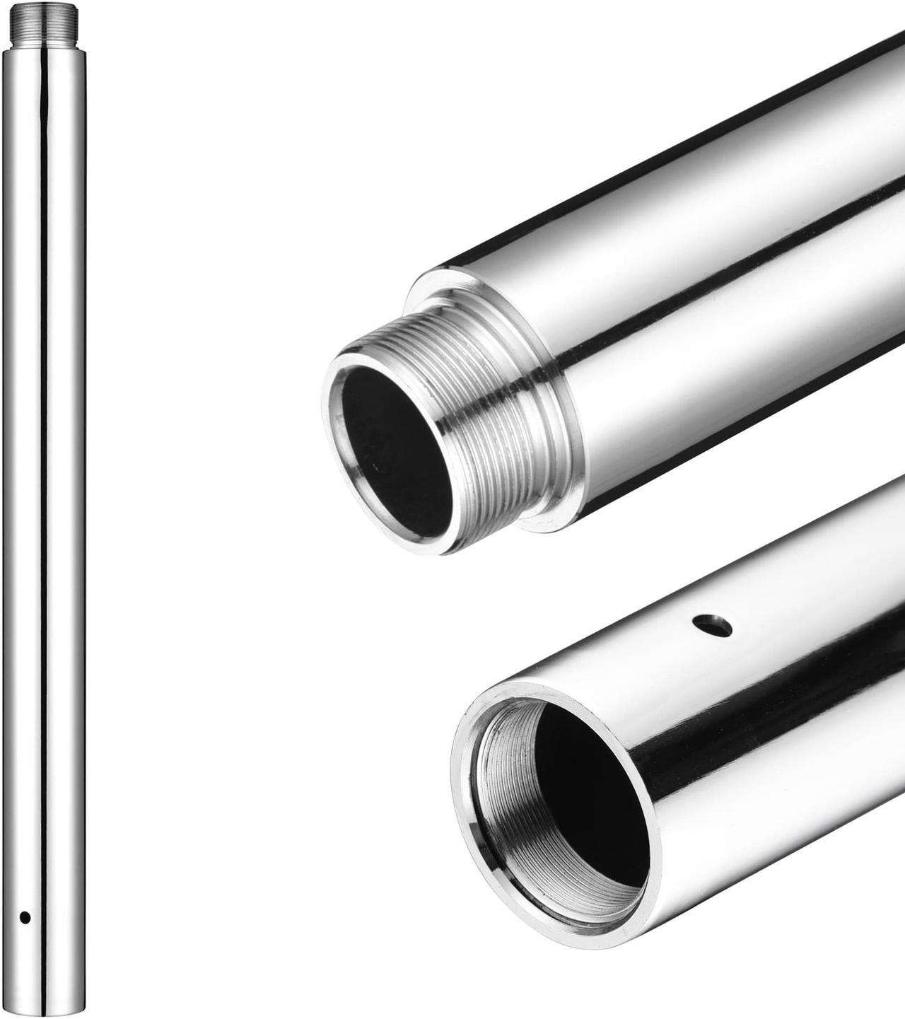 Yescom 500 mm New Chrome Dancing Pole Extension for 45 mm Professional Pole Fitness Spinning Pole Accessories, Silver