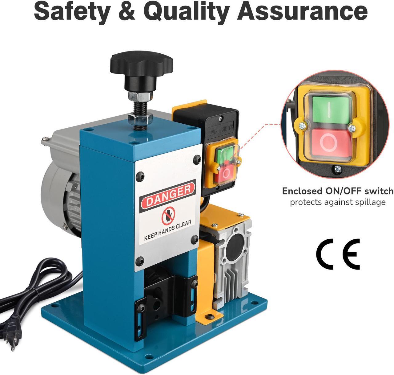 Alt view image 6 of 7 - 12" Powered Wire Stripping Machine Motorized Cable Stripper