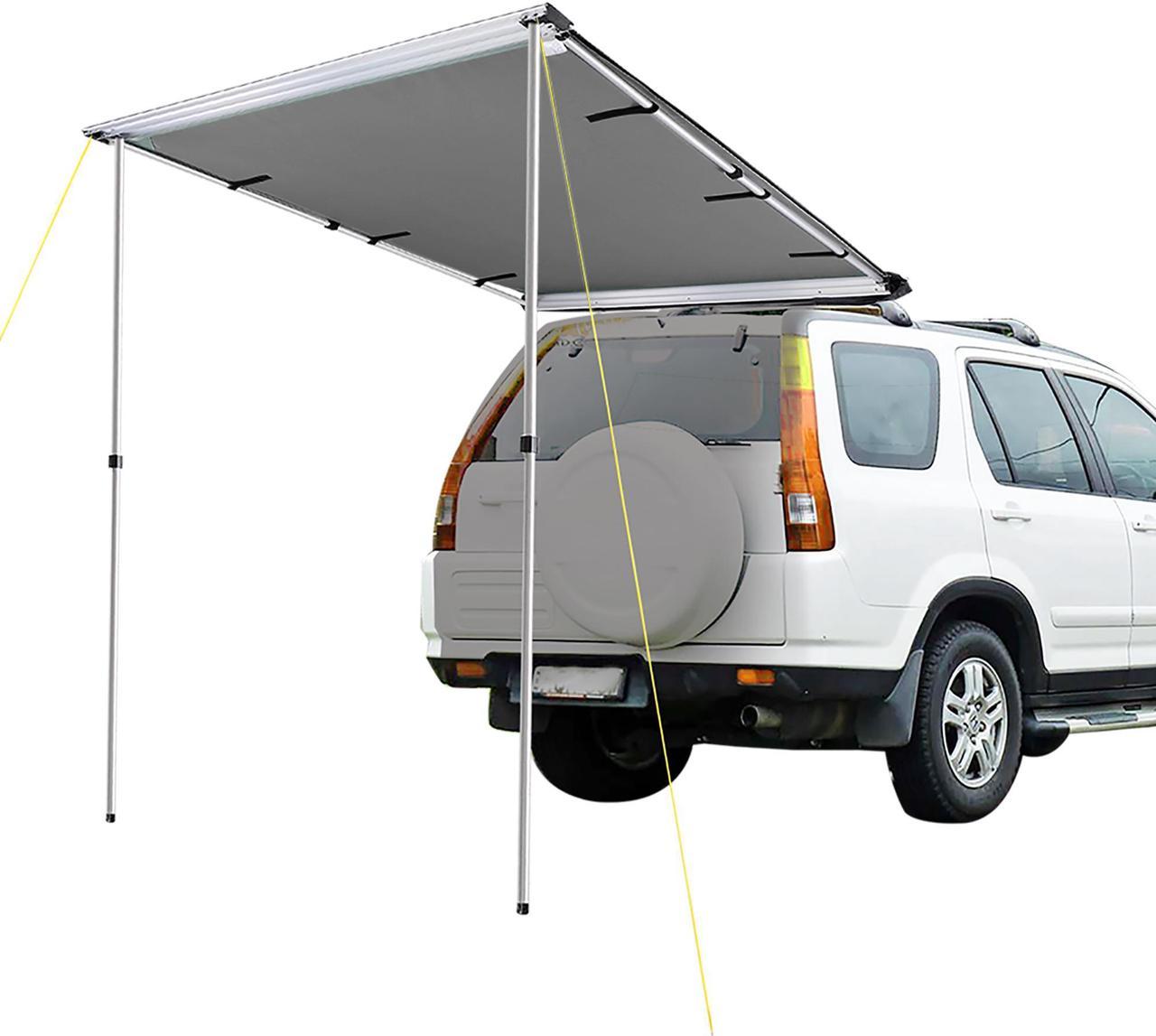 Yescom 4.6x6.8' Car Awning Vehicle Roof Rack Side Awning SUV Truck Van Rooftop  for Camping