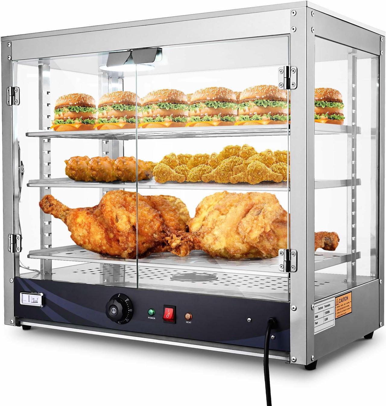 Main image of WeChef 800W 3-Shelf Commercial Food Warmer Large Capacity Catering Display Case