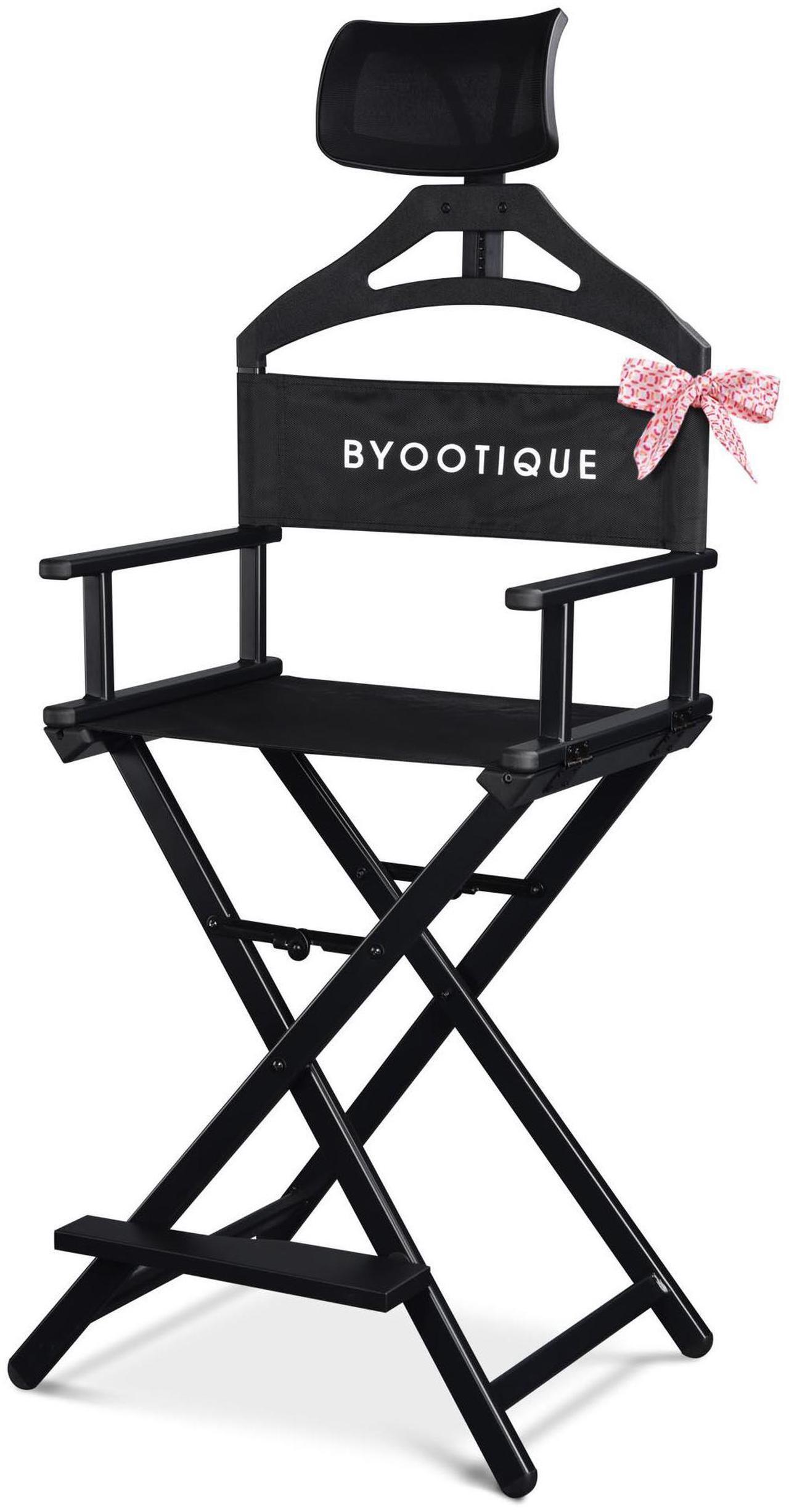 Main image of Byootique 28" Height Tall Director Chair Folding Artist Makeup Head Rest Salon