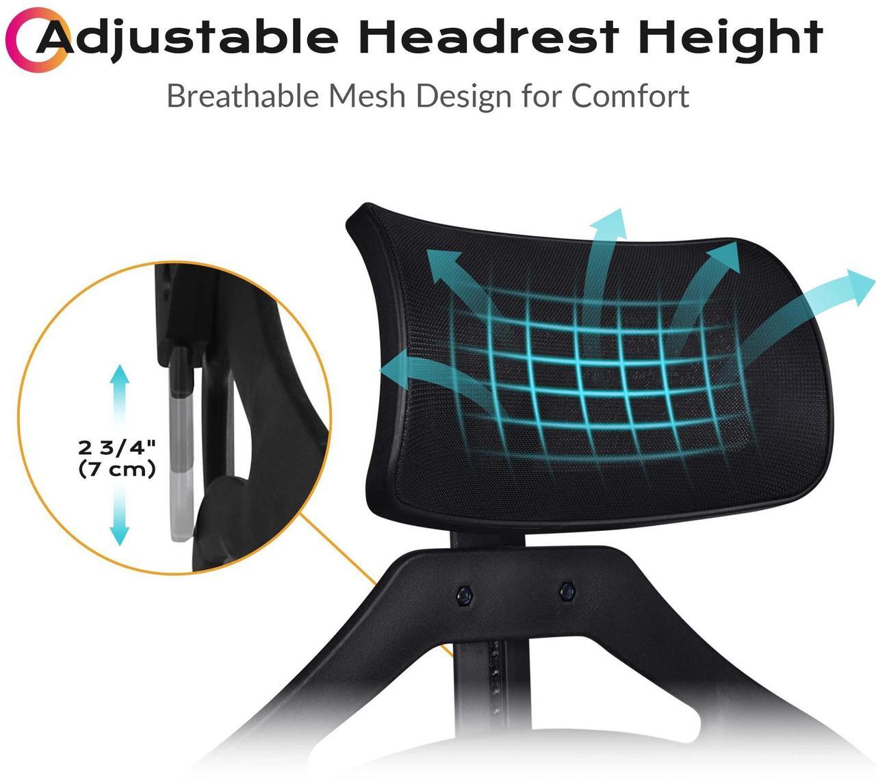 Alt view image 4 of 7 - Byootique 28" Height Tall Director Chair Folding Artist Makeup Head Rest Salon