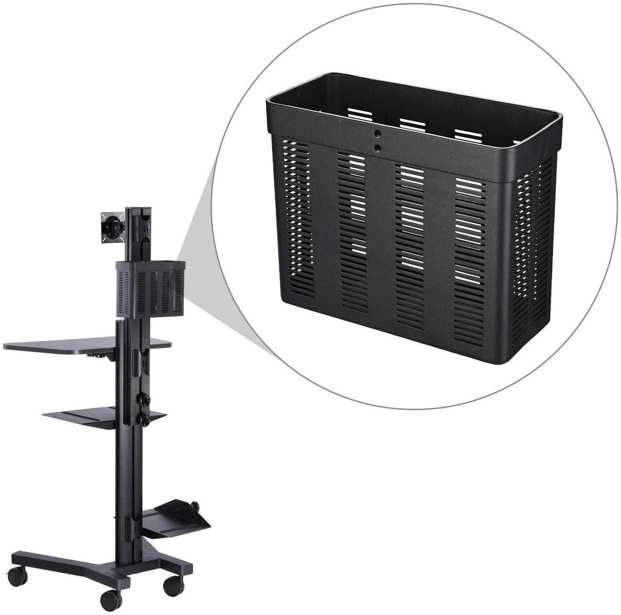Alt view image 2 of 7 - Yescom Storage Basket Organizer for PC Mobile Cart Medical Trolley Cart Utility Cart