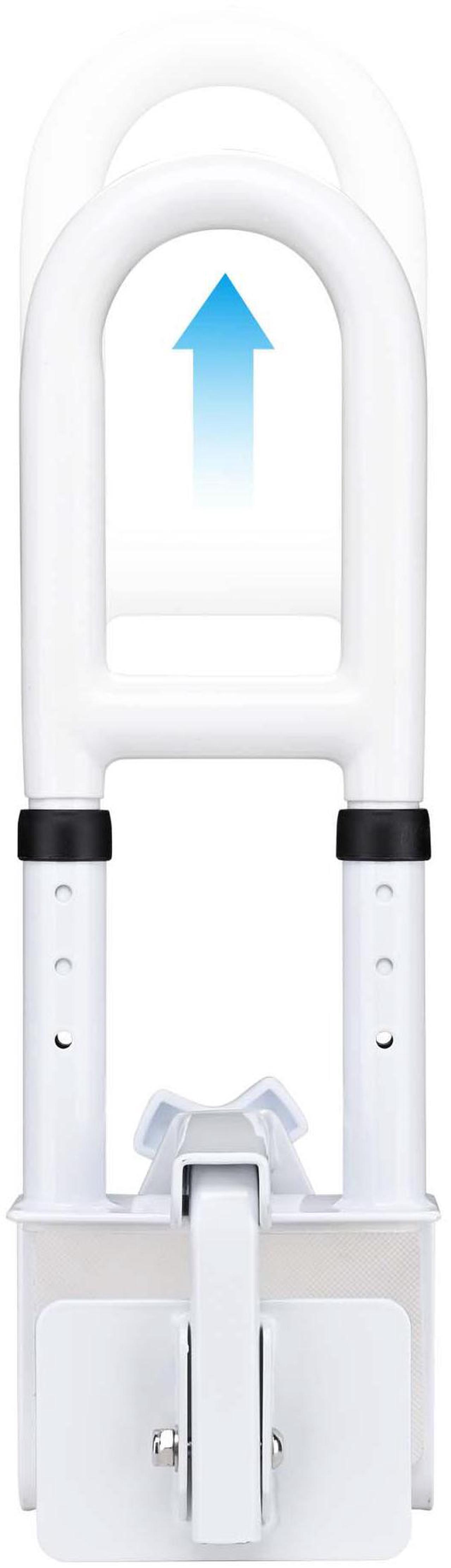 Alt view image 3 of 7 - Yescom Bathtub Grab Bar Safety Rail Adjustable Shower Handle Locking Clamp 440Lbs
