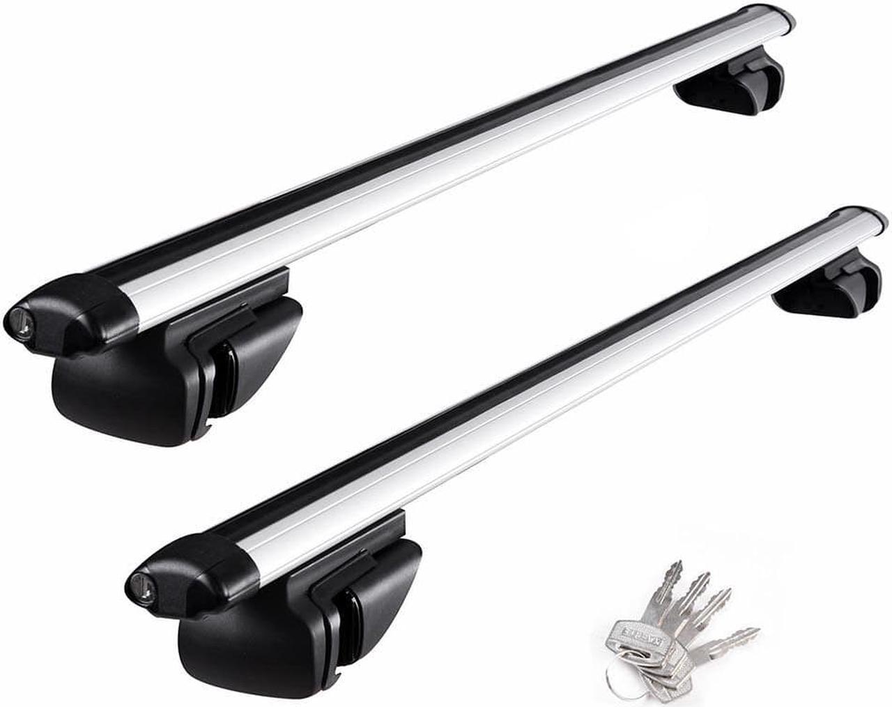 Main image of Universal 48" Car Top Luggage Cross Bar Roof Rack Roof Top Cargo Carrier SUV Aluminum Pair