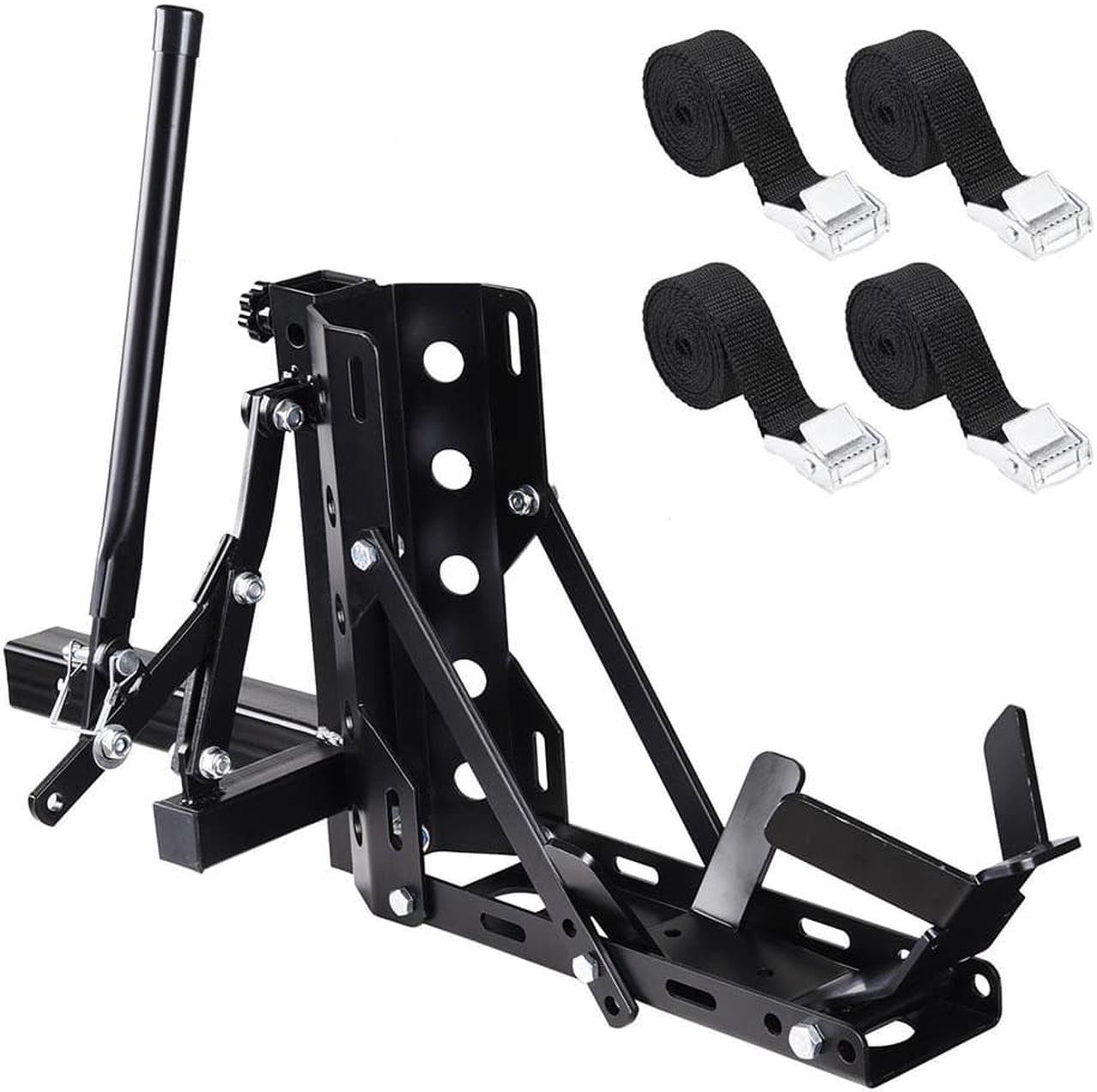 800lb Motorcycle Scooter Carrier 2" Tow Receiver Trailer Hauler Hitch Mount Rack