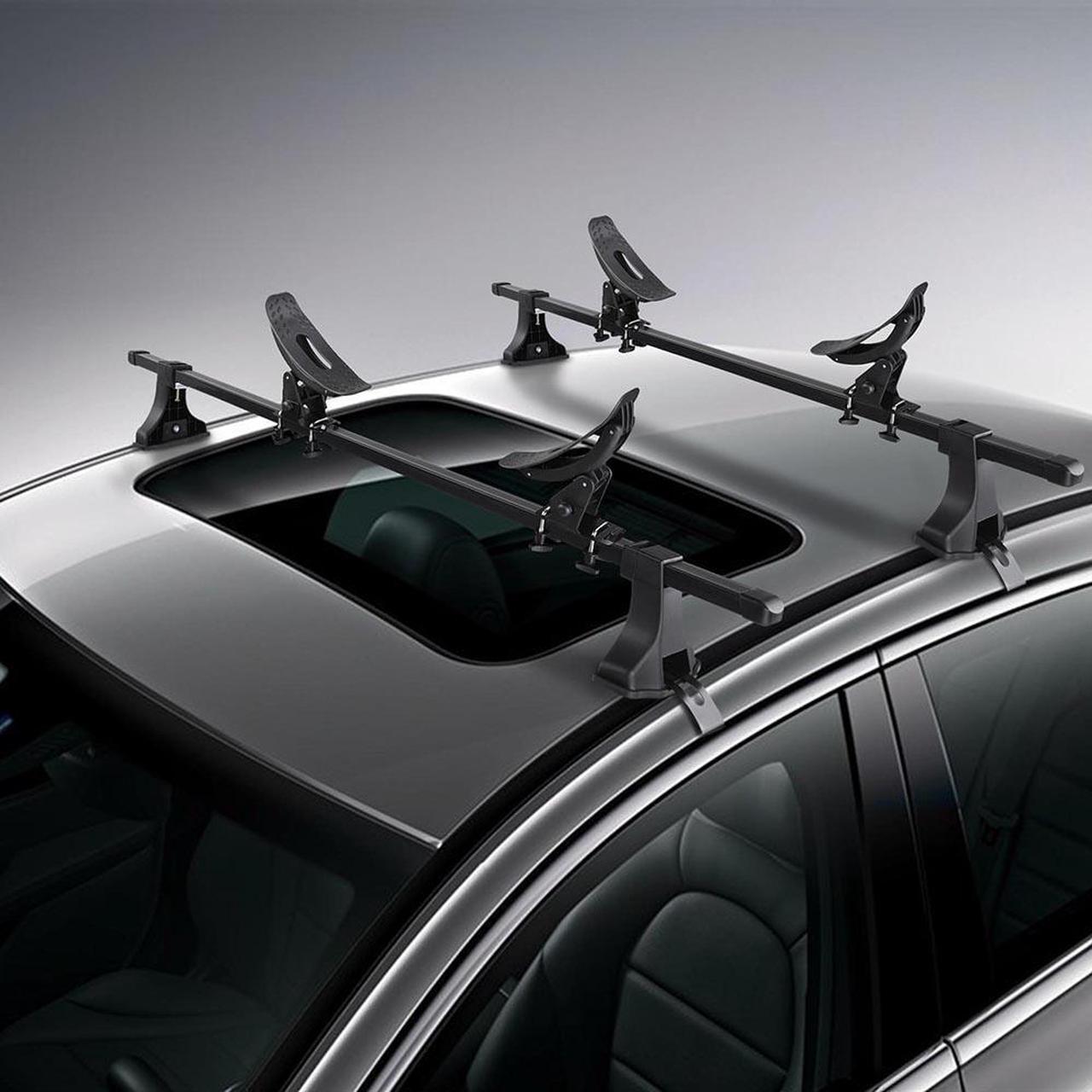 Alt view image 5 of 7 - 2 Pairs Kayak Roof Rack Universal Canoe Boat Car SUV Truck Top Mount Carrier