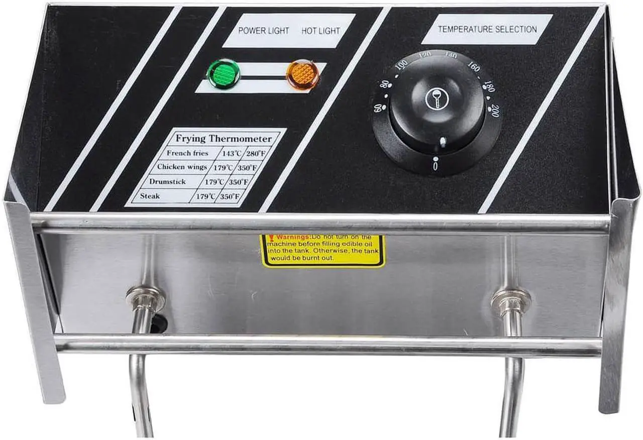 Alt view image 5 of 14 - 5000W 24L Electric Countertop Deep Fryer Dual Tank French Fry Commercial Restaurant