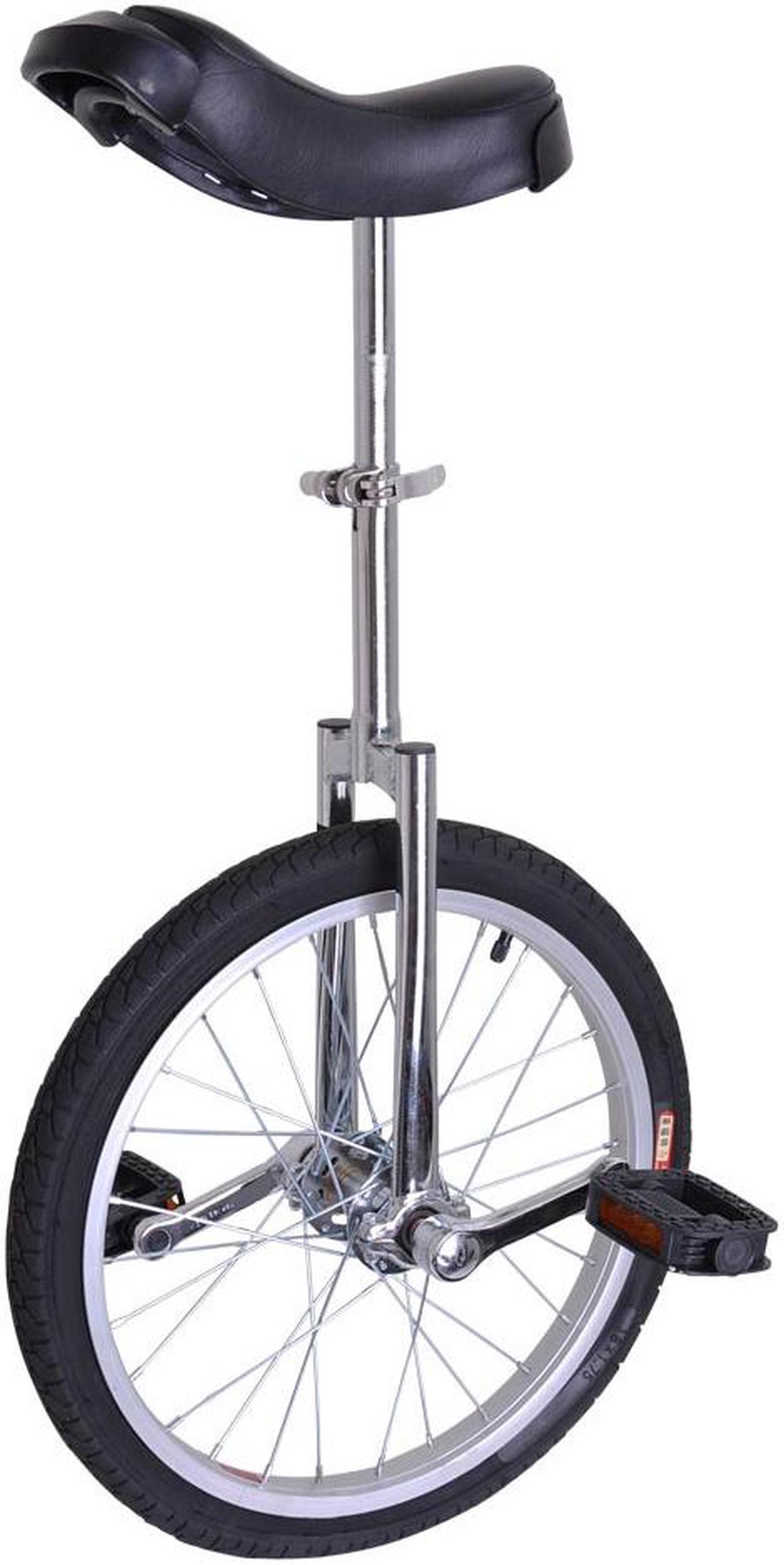 Yescom 18 In Wheel Outdoor Unicycle Skid-proof Tire Fitness Bicycle Balance Training for Adults Teenagers Kids, Silver