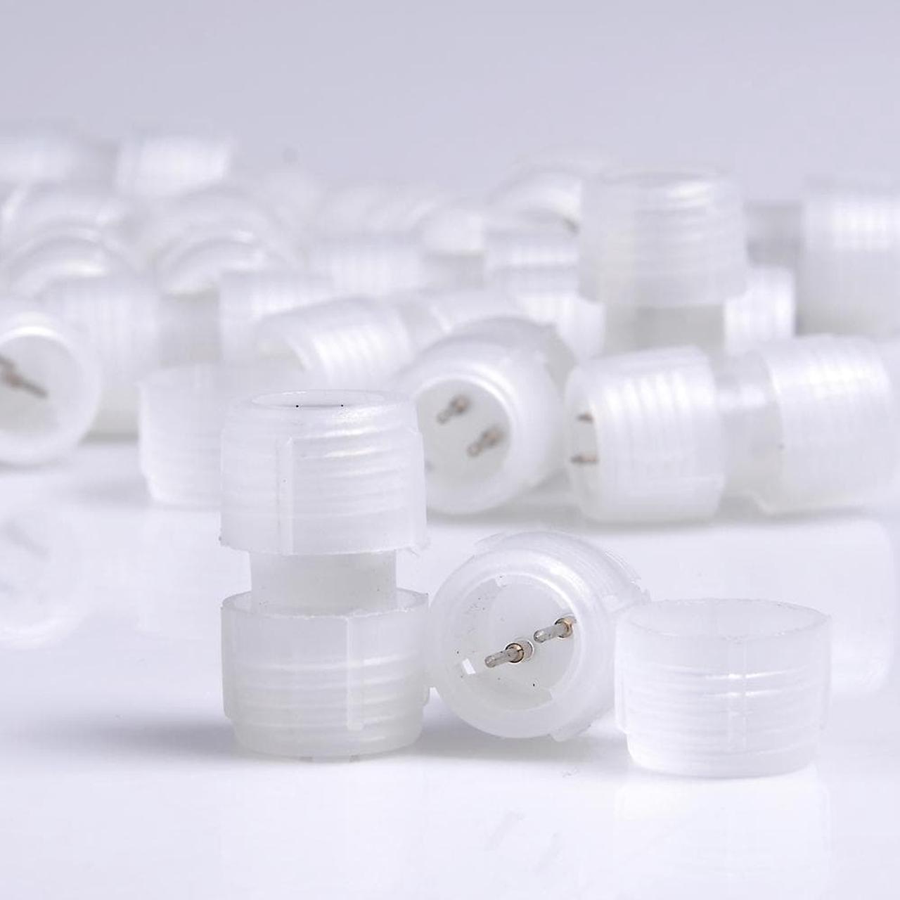 Alt view image 2 of 3 - DELight 1/2" I Type PVC Splice Connectors 2 Wire Accessories LED Rope Light (Set of 20)