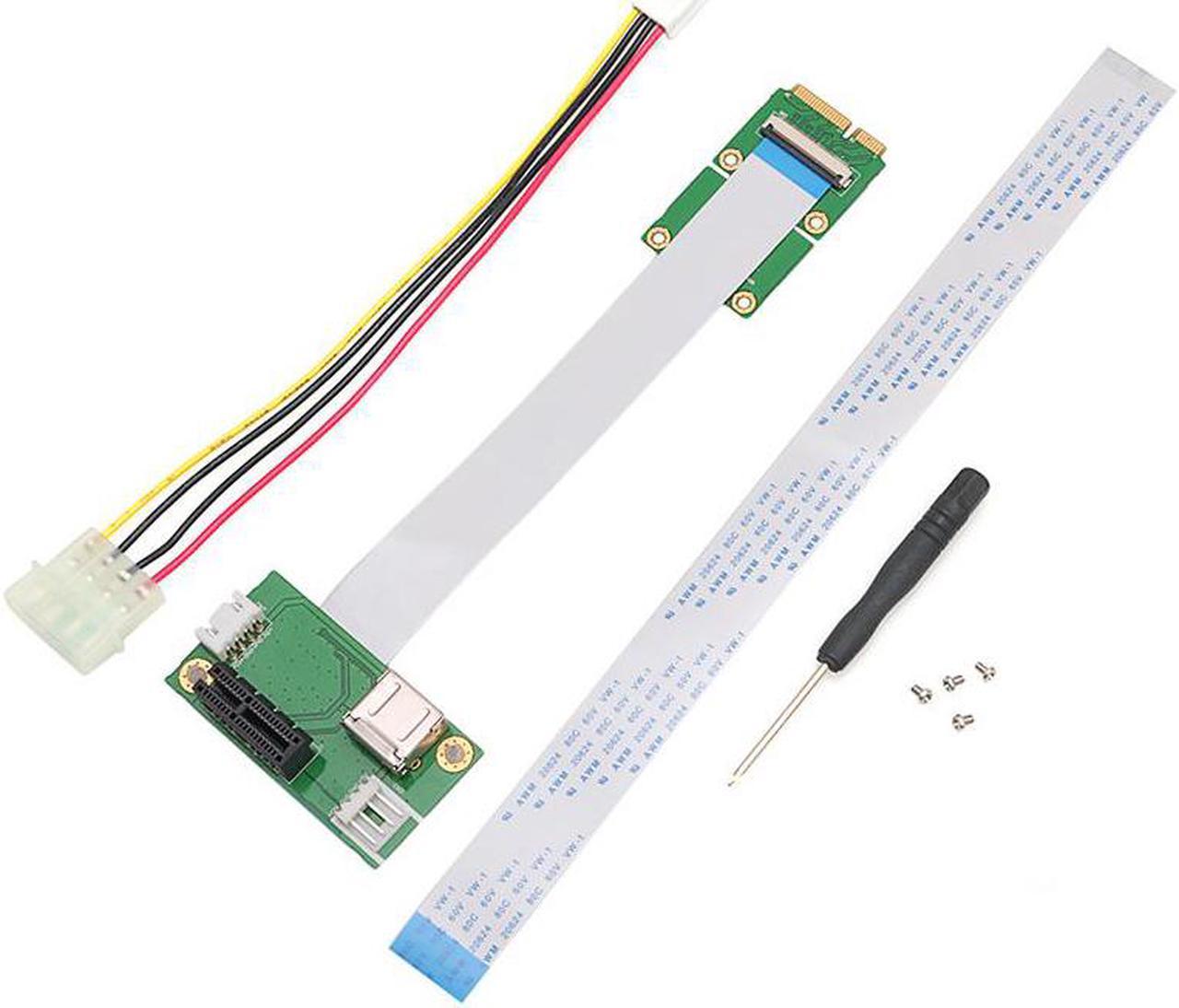 1 Pc Express PCI-E to PCI-E Mini 1X Extension Cord Adapter Card with USB Riser Card High Speed