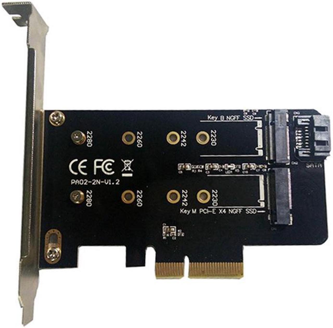 M.2 NGFF SSD to PCI-E Adapter Card Hard Disk Converter Module Board Connector