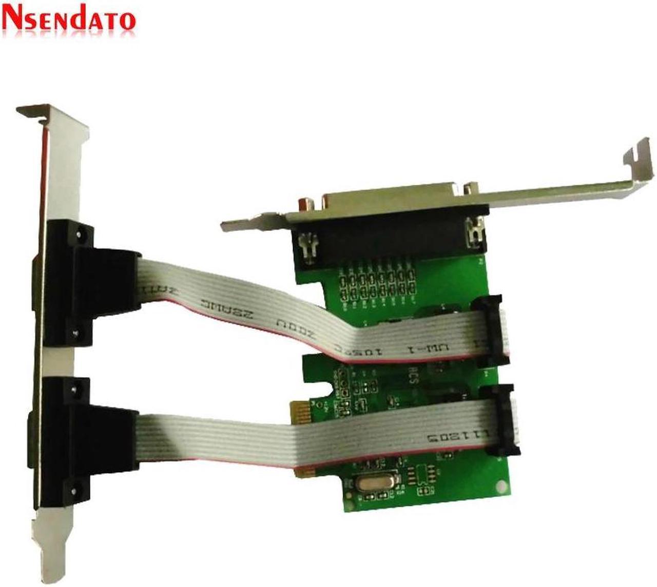 add on card PCIE PCI-E to Dual serial port card DB9 RS232 RS-232 2-Port LPT parallel port X1 serial card 2 Serial COM WCH382L expansion card