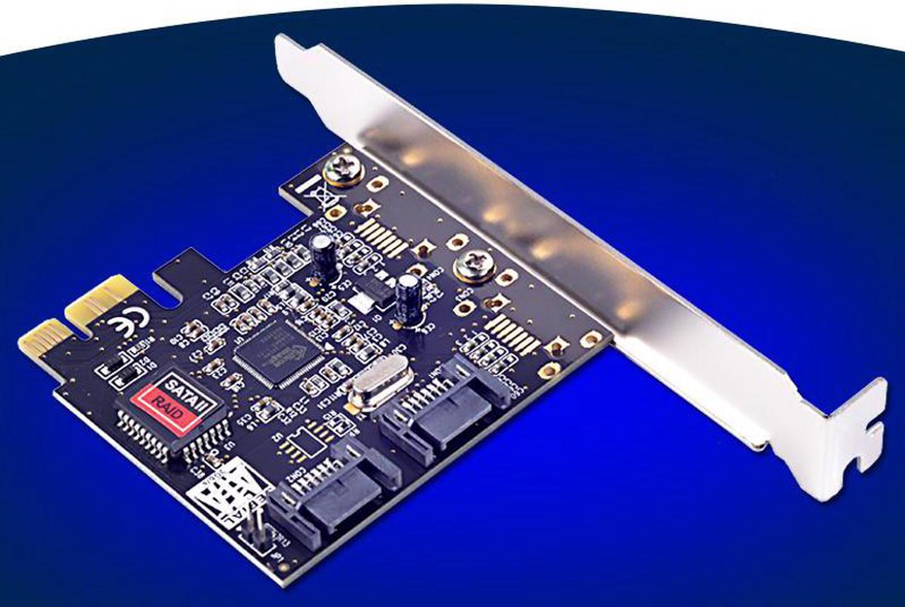 Main image of 2 Ports SATA 2.0 PCI-E Raid Controller Card SIL3132 Chipset for Silicon RAID 0 1