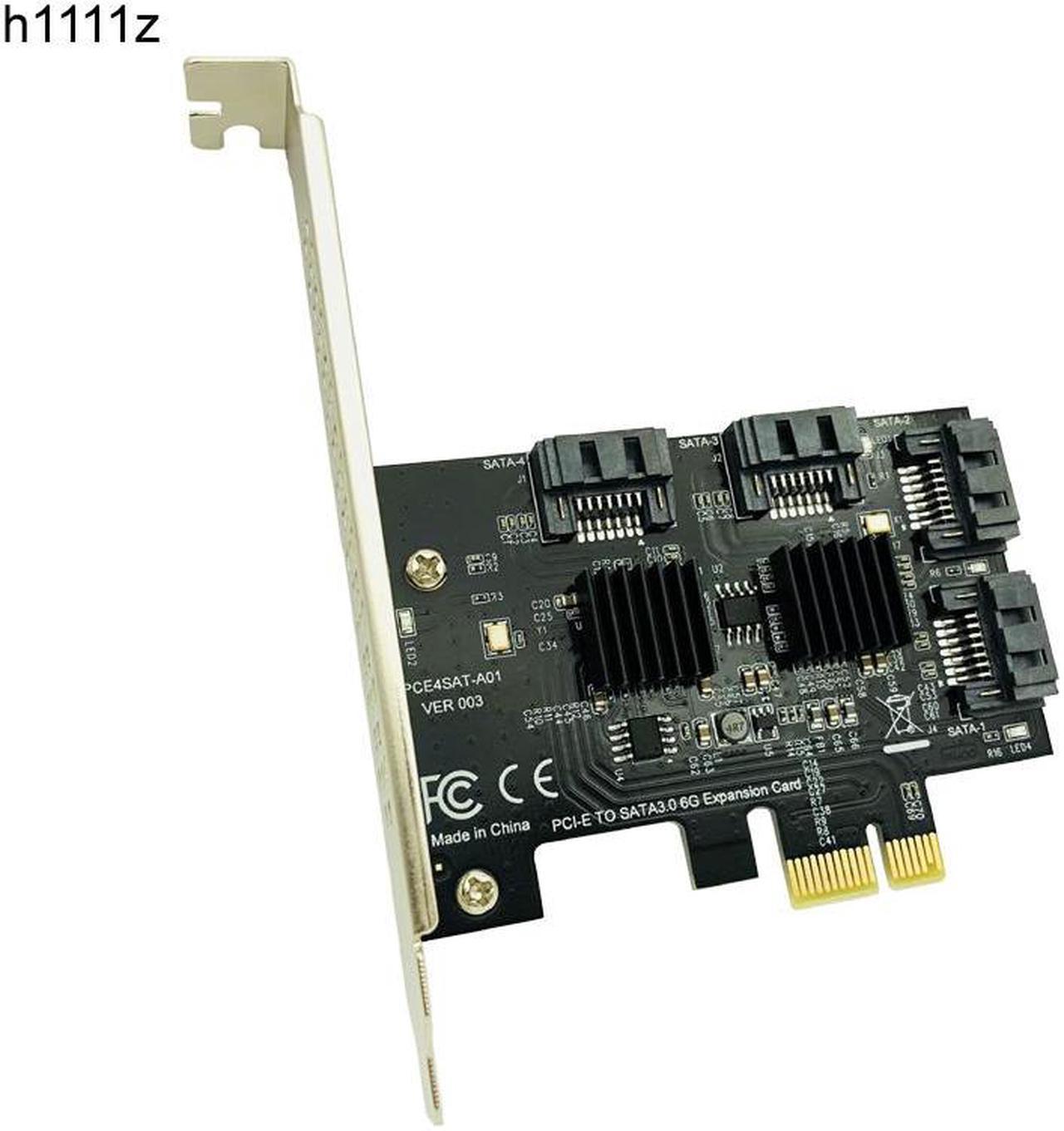 add on card PCI-E PCI Express to SATA 3.0 Extension Card with Heat Sink 4Port SATA III 6Gbps Expansion Adapter Board for PC Computer Chassis