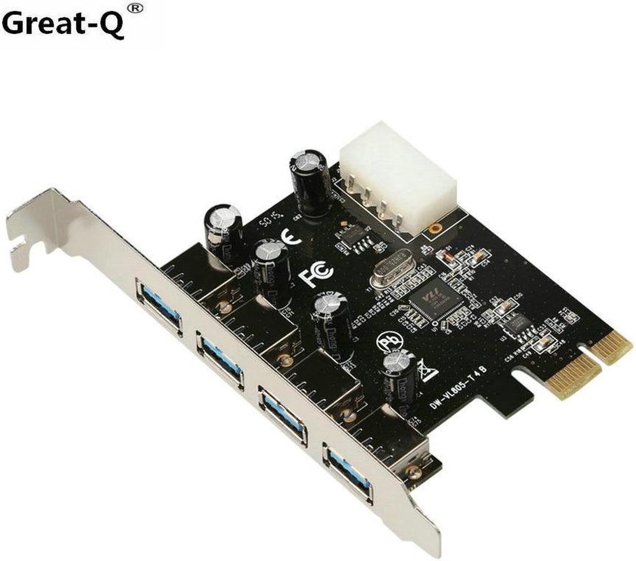 4 port USB 3.0 PCI-e Expansion Card PCI express PCIe USB 3.0 hub adapter 4-port USB3.0 controller USB 3 0 PCI e PCIe ex