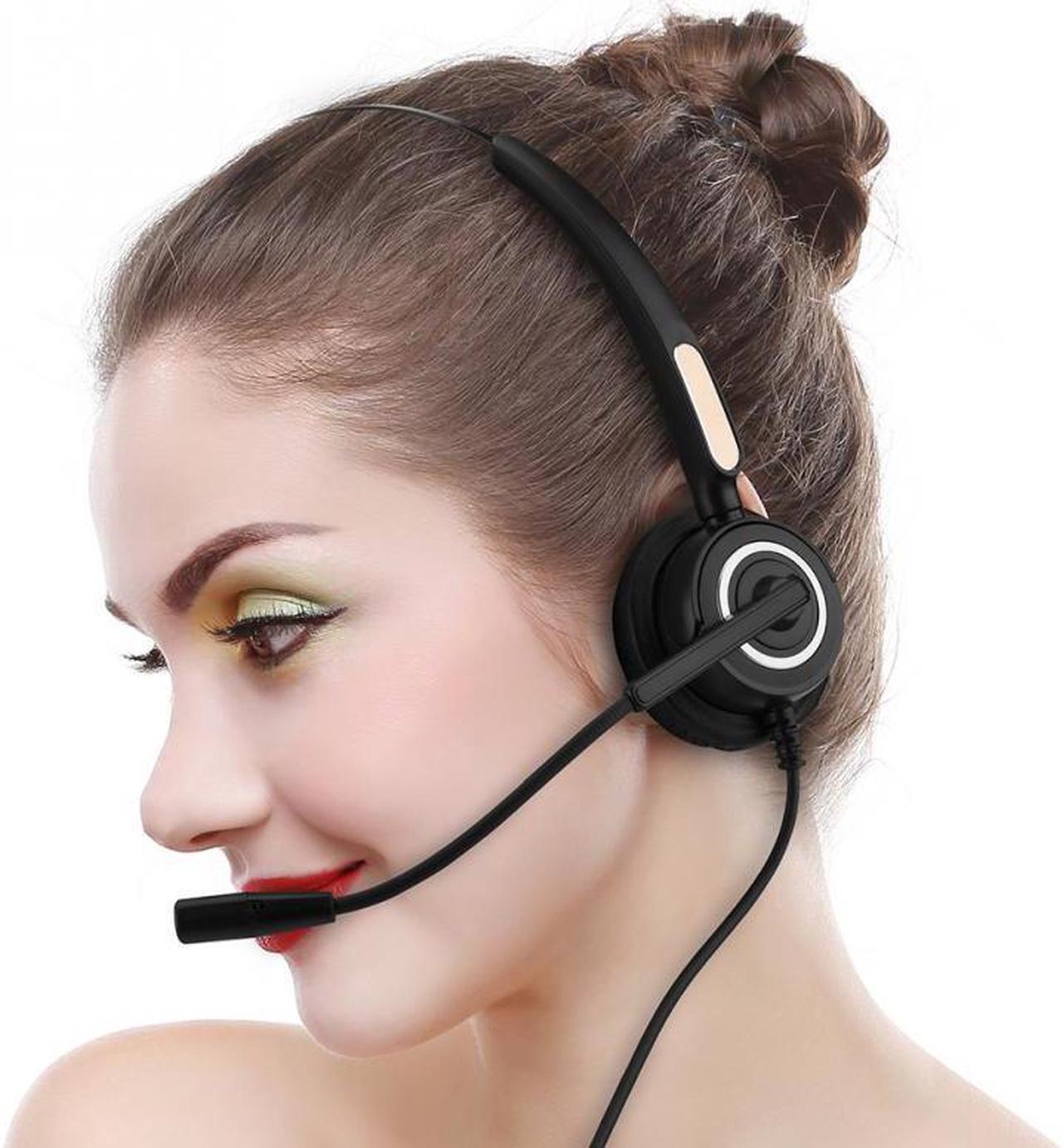 Fashionable Call Center USB Headset Light Weight Noise Cancelling USB Call Center Headset with Microphone