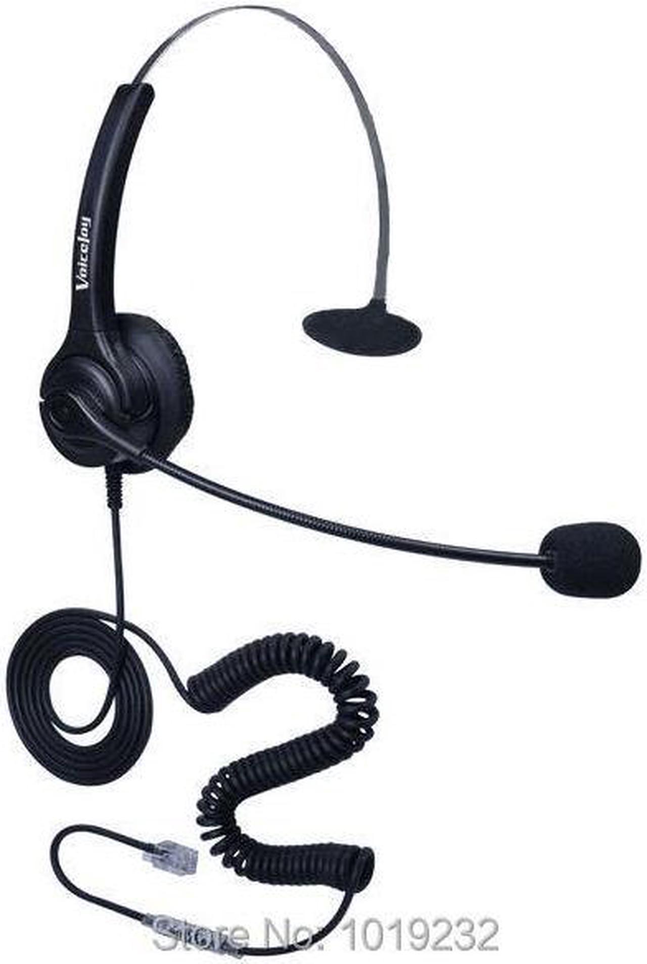 call center headset with RJ9 plug office telephone RJ9 headset Noise Canceling Microphone for AVAYA 2400 4600