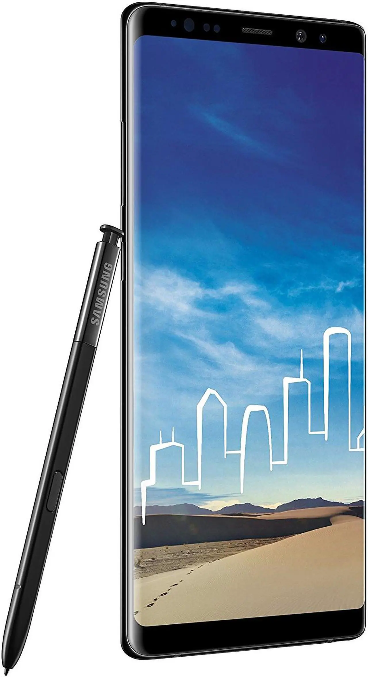 Alt view image 6 of 7 - Samsung Galaxy Note 8 64GB N950U GSM Unlocked 6.3" Super AMOLED 6GB RAM Dual 12MP Smartphone - Midnight Black
