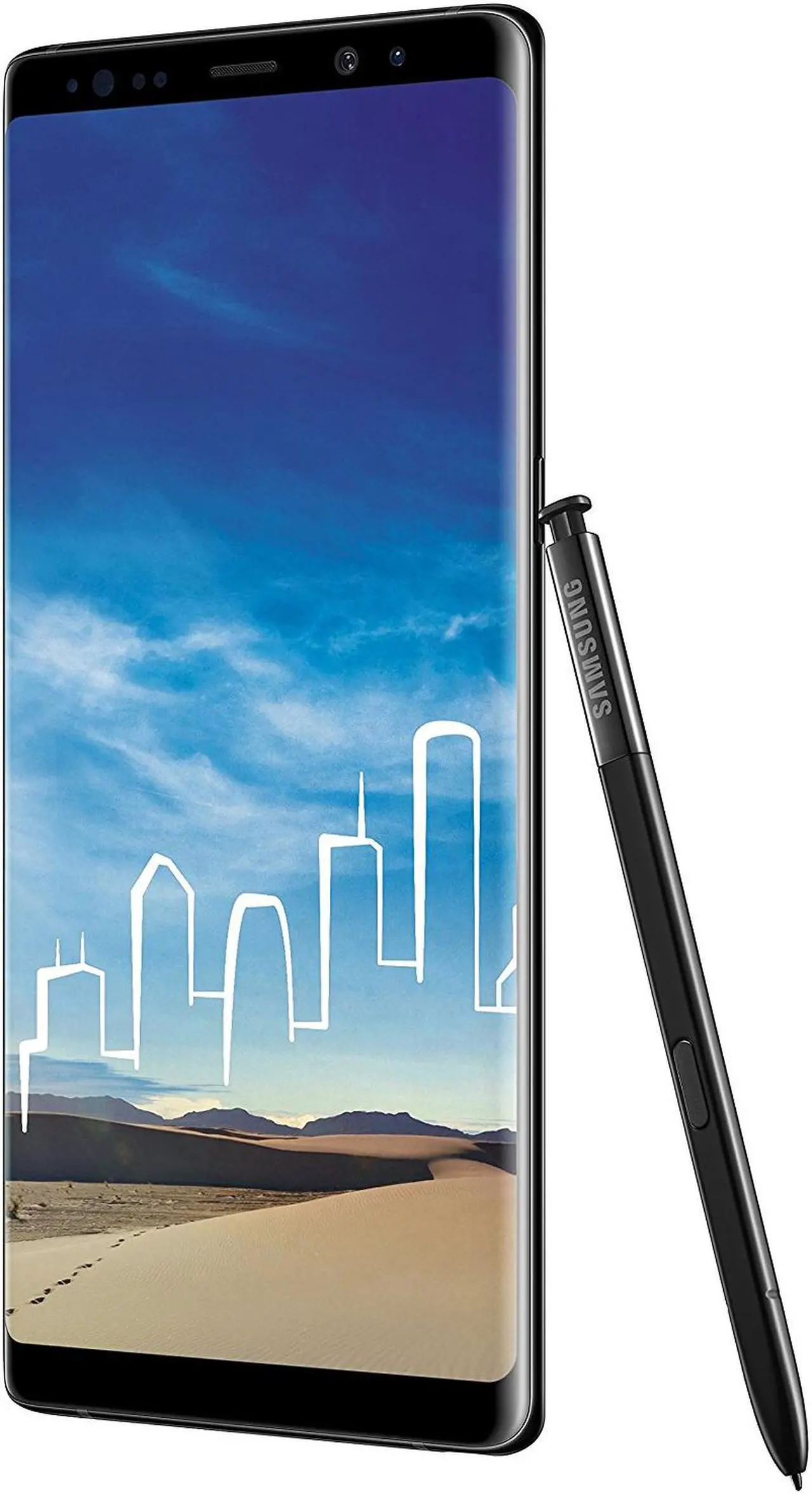 Alt view image 7 of 7 - Samsung Galaxy Note 8 64GB N950U GSM Unlocked 6.3" Super AMOLED 6GB RAM Dual 12MP Smartphone - Midnight Black