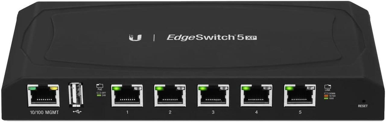 Alt view image 2 of 20 - Ubiquiti EdgeSwitch XP 5 Gigabit 24V PoE Ethernet Switch - ES-5XP