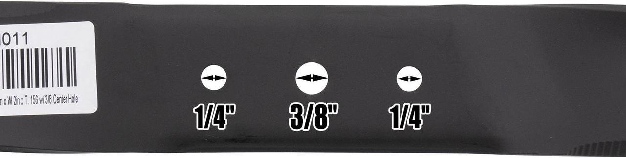 Alt view image 6 of 7 - 6 High Lift Mower Blades for MTD® Lawnflite 395 397 742-0118 942-0118 30" Deck
