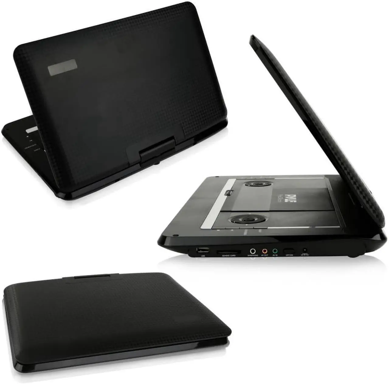 Alt view image 3 of 11 - Pyle PDV156BK 17.8" Portable Multimedia Disc Player,15.6" Display HD Widescreen Display, Built-in Rechargeable Battery, USB/SD Card Memory Readers